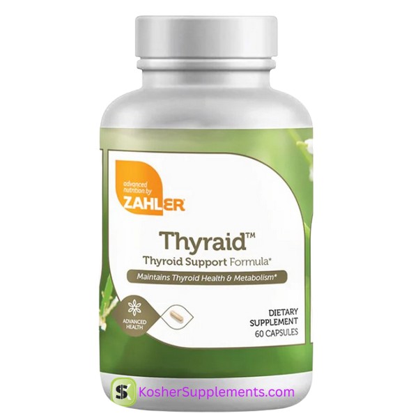 Zahler Thyraid 60 Capsules Thyroid Support Supplement